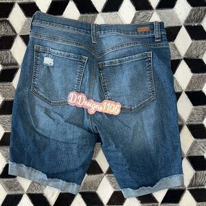 Sneak Peek Dark Blue Jean Shorts